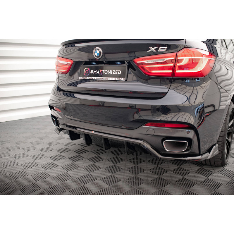 Splitter posteriore (con barre verticali) BMW X6 M-Pack F16 (Cod. M-BM-X6-16-MPACK-RD1G+RD2G)