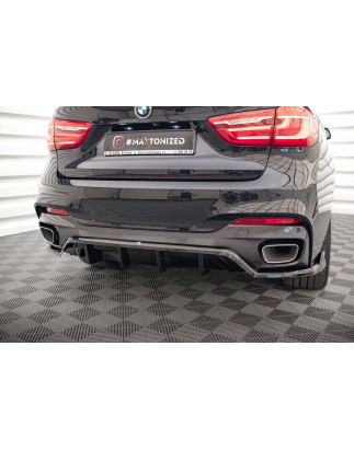 Splitter posteriore (con barre verticali) BMW X6 M-Pack F16 (Cod. M-BM-X6-16-MPACK-RD1G+RD2G)