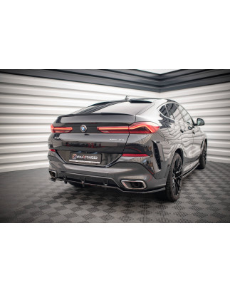 Splitter posteriore (con barre verticali) V.2 BMW X6 M-Pack G06 (Cod. M-BM-X6-06-MPACK-RD3G+RD4G)