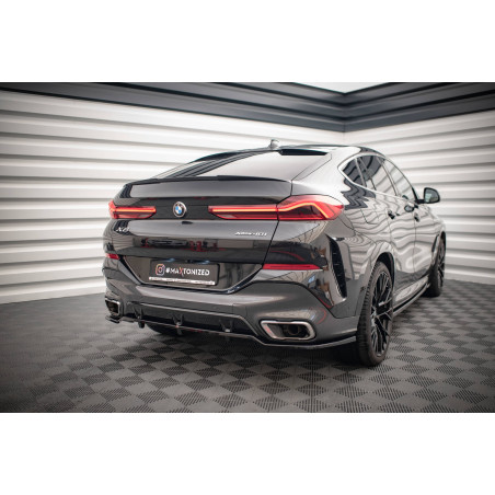 Splitter posteriore (con barre verticali) V.2 BMW X6 M-Pack G06 (Cod. M-BM-X6-06-MPACK-RD3G+RD4G)
