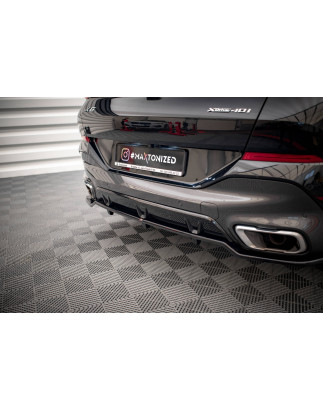 Splitter posteriore (con barre verticali) V.2 BMW X6 M-Pack G06 (Cod. M-BM-X6-06-MPACK-RD3G+RD4G)