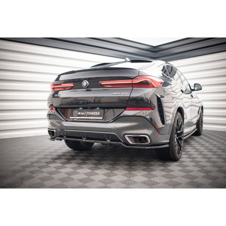 Splitter posteriore (con barre verticali) V.3 BMW X6 M-Pack G06 (Cod. M-BM-X6-06-MPACK-RD3G+RD5G)