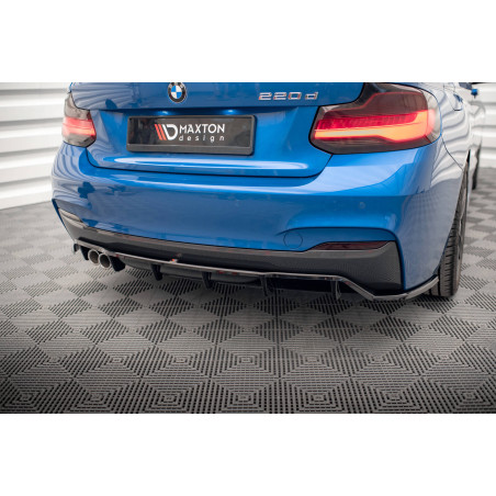 Splitter posteriore (con barre verticali) BMW 2 M-Pack F22 (Cod. M-BM-2-22-MPACK-RD1G+RD2G)