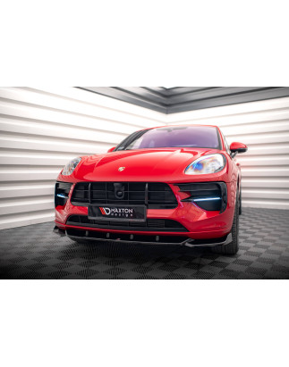 SPLITTER ANTERIORE V.1 Porsche Macan GTS / Sport Design Mk1 Facelift (Cod. M-PO-MA-1F-FD1G)