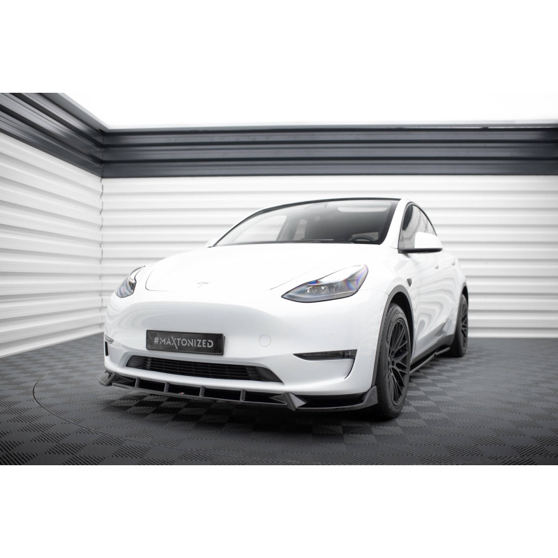 SPLITTER ANTERIORE V.1 Tesla Model Y (Cod. M-TE-MODELY-1-FD1G)
