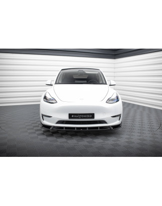 SPLITTER ANTERIORE V.1 Tesla Model Y (Cod. M-TE-MODELY-1-FD1G)