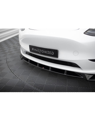 SPLITTER ANTERIORE V.1 Tesla Model Y (Cod. M-TE-MODELY-1-FD1G)