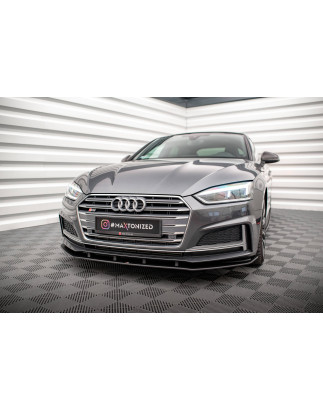 SPLITTER ANTERIORE street pro Audi A5 S-Line / S5 Coupe / Sportback F5 (Cod. M-AUS52CNC-FD1B)