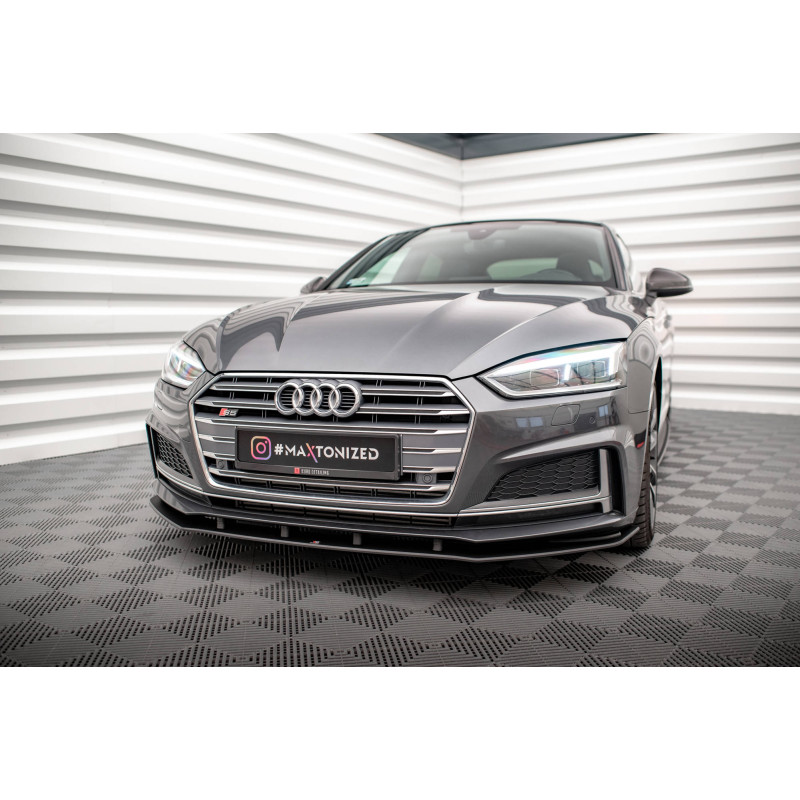 SPLITTER ANTERIORE street pro Audi A5 S-Line / S5 Coupe / Sportback F5 (Cod. M-AUS52CNC-FD1B)