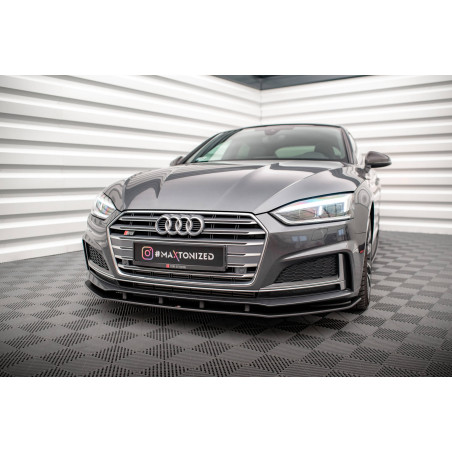 SPLITTER ANTERIORE street pro Audi A5 S-Line / S5 Coupe / Sportback F5 (Cod. M-AUS52CNC-FD1B)