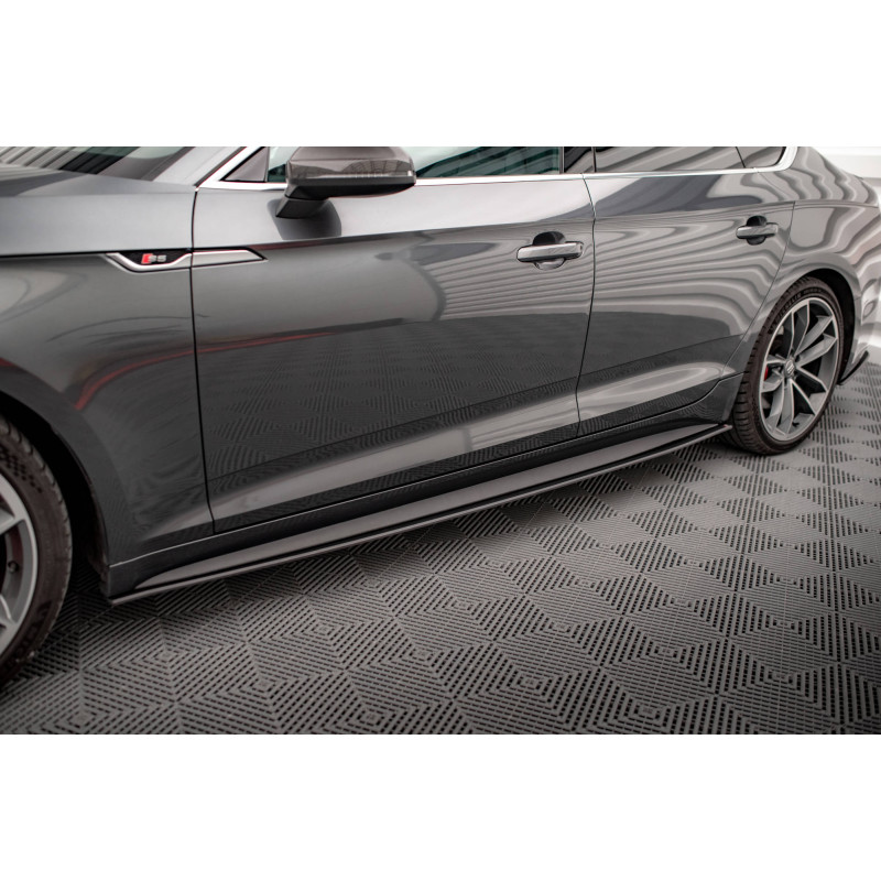 Diffusori minigonne street pro Audi A5 S-Line / S5 Sportback F5 (Cod. M-AUS52SBCNC-SD1B)