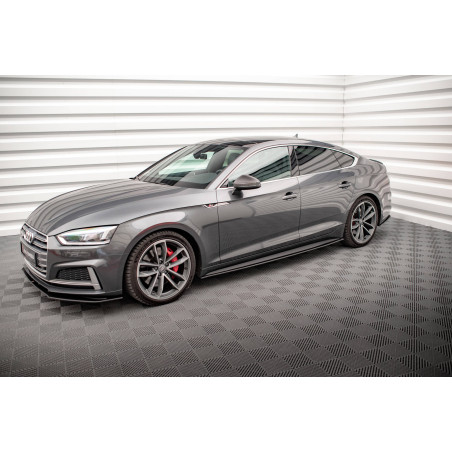 Diffusori minigonne street pro Audi A5 S-Line / S5 Sportback F5 (Cod. M-AUS52SBCNC-SD1B)