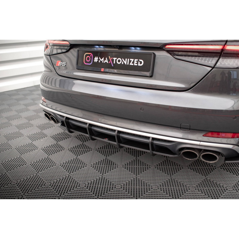 DIFFUSORE POSTERIORE street pro Audi S5 Coupe / Sportback F5 (Cod. M-AUS52CNC-RS1B)