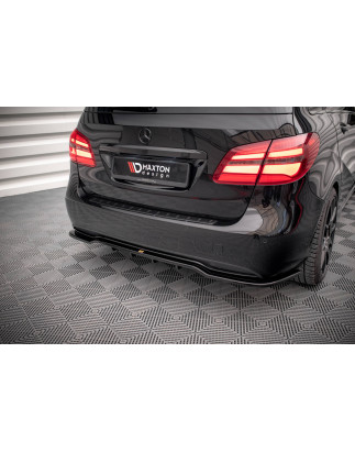 Splitter posteriore (con barre verticali) Mercedes-Benz B W246 Facelift (Cod. M-ME-B-246F-RD1G+RD2G)