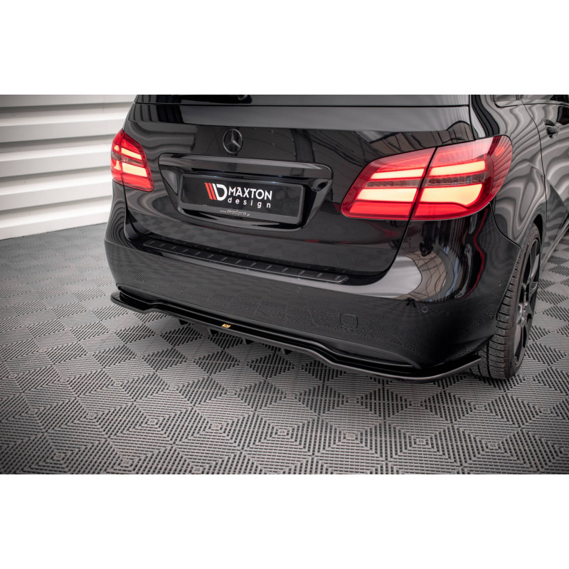 Splitter posteriore (con barre verticali) Mercedes-Benz B W246 Facelift (Cod. M-ME-B-246F-RD1G+RD2G)