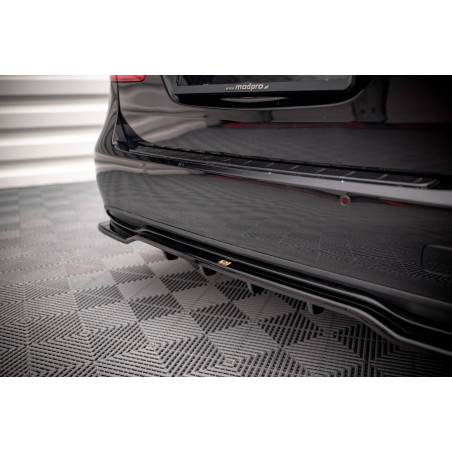 Splitter posteriore (con barre verticali) Mercedes-Benz B W246 Facelift (Cod. M-ME-B-246F-RD1G+RD2G)