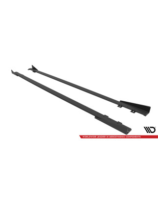 Diffusori minigonne street pro + Flaps Ford Fiesta ST Mk6 (Cod. M-FOFI6STCNC-SD1B+SF1G)