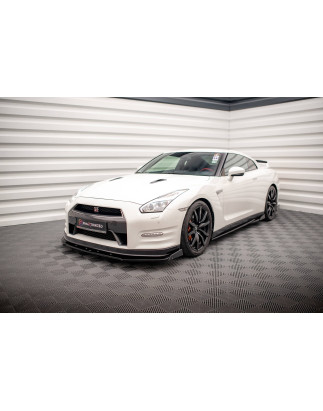 SPLITTER ANTERIORE + Flaps Nissan GTR R35 Facelift (Cod. M-NI-GTR-4F2-FD1G+FSF)