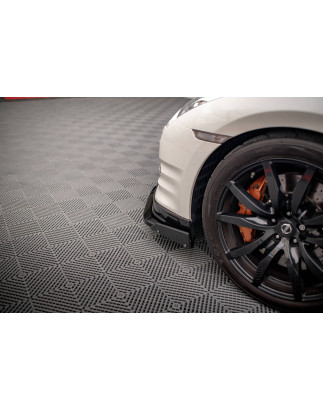 SPLITTER ANTERIORE + Flaps Nissan GTR R35 Facelift (Cod. M-NI-GTR-4F2-FD1G+FSF)