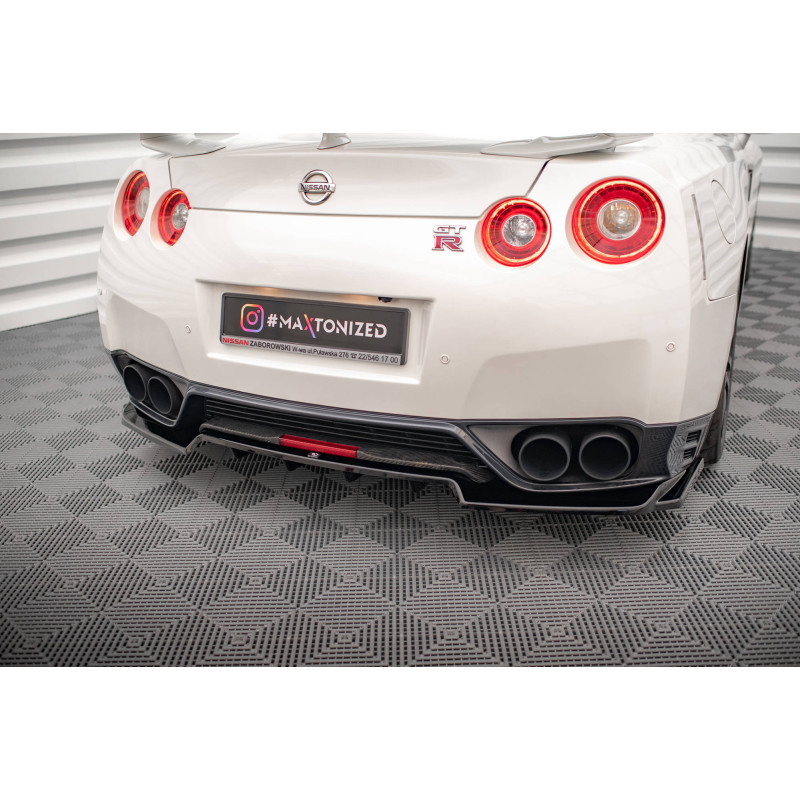 Splitter posteriore (con barre verticali) Nissan GTR R35 Facelift (Cod. M-NI-GTR-4F2-RD1G+RD2G)