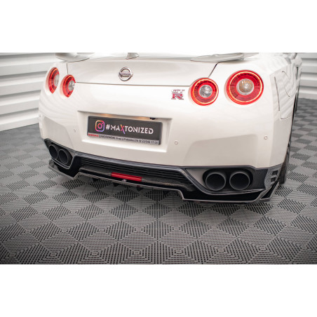 Splitter posteriore (con barre verticali) Nissan GTR R35 Facelift (Cod. M-NI-GTR-4F2-RD1G+RD2G)