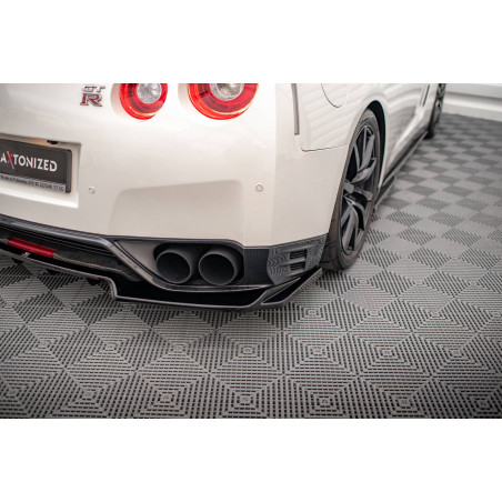Splitter posteriore (con barre verticali) Nissan GTR R35 Facelift (Cod. M-NI-GTR-4F2-RD1G+RD2G)