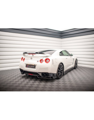Splitter posteriore + Flaps for Nissan GTR R35 Facelift (Cod. M-NI-GTR-4F2-RD1G+RD2G+RSF)