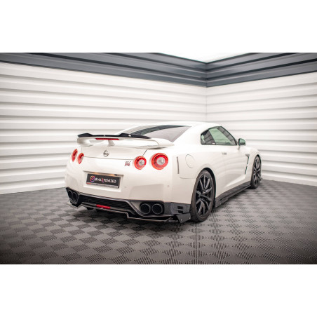 Splitter posteriore + Flaps for Nissan GTR R35 Facelift (Cod. M-NI-GTR-4F2-RD1G+RD2G+RSF)