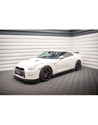 Diffusori minigonne + Flaps Nissan GTR R35 Facelift (Cod. M-NI-GTR-4F2-SD1G+SF)