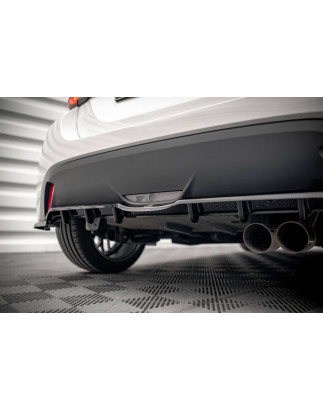 Splitter posteriore (con barre verticali) V.2 Toyota Yaris Mk4 (Cod. M-TO-YA-4-RD2G+RD3G)