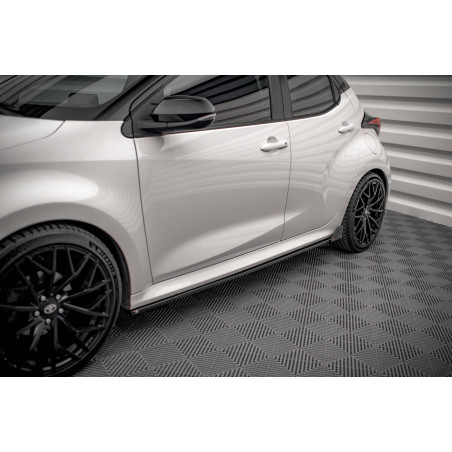 Diffusori minigonne  V.1 + Flaps Toyota Yaris Mk4 (Cod. M-TO-YA-4-SD1G+SF)