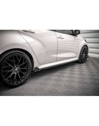 Diffusori minigonne  V.1 + Flaps Toyota Yaris Mk4 (Cod. M-TO-YA-4-SD1G+SF)