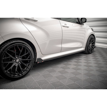Diffusori minigonne  V.1 + Flaps Toyota Yaris Mk4 (Cod. M-TO-YA-4-SD1G+SF)