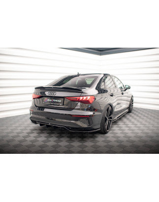 Splitter posteriore (con barre verticali) Audi A3 S-Line berlina 8Y (Cod. M-AU-A3-8Y-SLINE-S-RD1G+RD