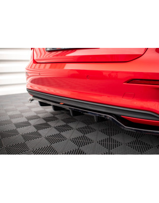 Splitter posteriore (con barre verticali) Audi A3 Sportback 8Y (Cod. M-AU-A3-8Y-RD1G+RD2G)