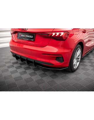 DIFFUSORE POSTERIORE street pro Audi A3 Sportback 8Y (Cod. M-AUA38YCNC-RS1B)