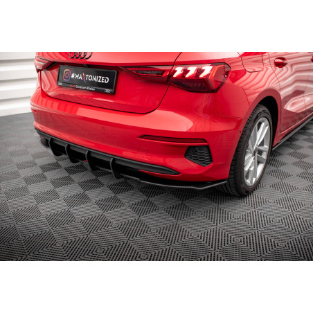 DIFFUSORE POSTERIORE street pro Audi A3 Sportback 8Y (Cod. M-AUA38YCNC-RS1B)