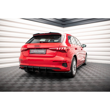 Street Pro Sottoparaurti posteriore + Flaps Audi A3 Sportback 8Y (Cod. M-AUA38YCNC-RS1B+RSF1G)