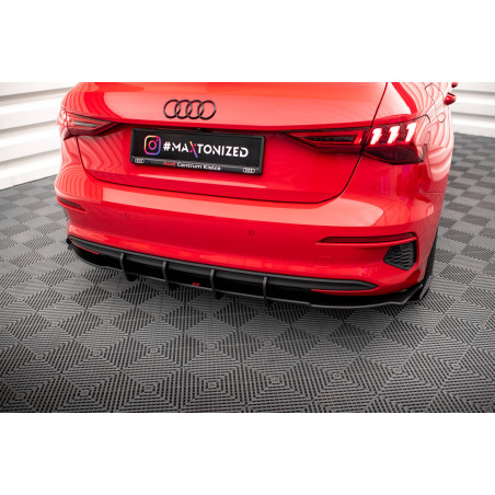 Street Pro Sottoparaurti posteriore + Flaps Audi A3 Sportback 8Y (Cod. M-AUA38YCNC-RS1B+RSF1G)