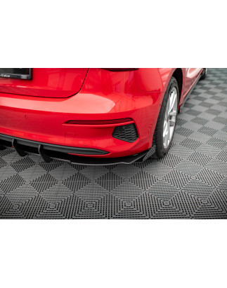 Street Pro Sottoparaurti posteriore + Flaps Audi A3 Sportback 8Y (Cod. M-AUA38YCNC-RS1B+RSF1G)