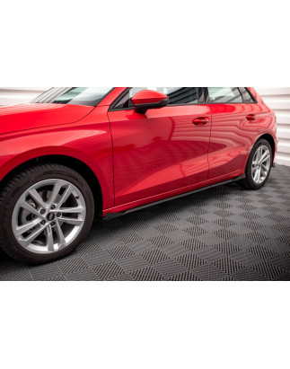 Diffusori minigonne street pro + Flaps Audi A3 8Y (Cod. M-AUA38YCNC-SD1B+SF1G)