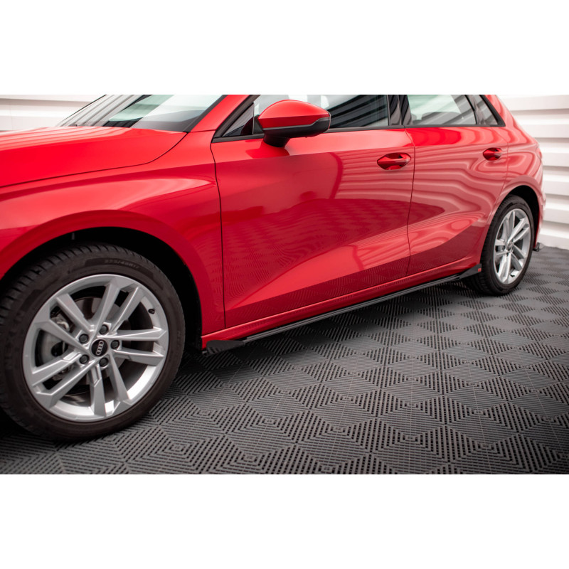 Diffusori minigonne street pro + Flaps Audi A3 8Y (Cod. M-AUA38YCNC-SD1B+SF1G)
