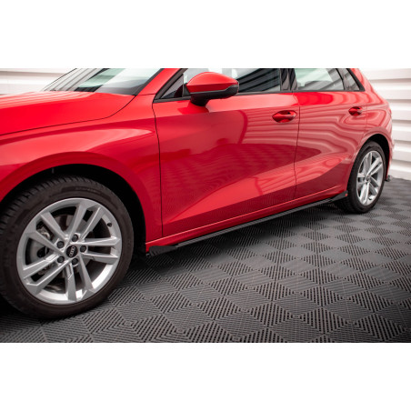 Diffusori minigonne street pro + Flaps Audi A3 8Y (Cod. M-AUA38YCNC-SD1B+SF1G)