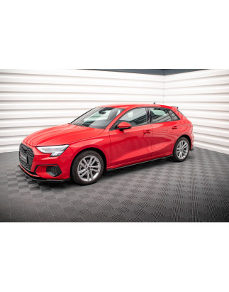 Diffusori minigonne street pro + Flaps Audi A3 8Y (Cod. M-AUA38YCNC-SD1B+SF1G)