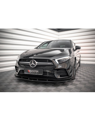 SPLITTER ANTERIORE street pro Mercedes A35 AMG / AMG-Line Aero Pack W177 (Cod. M-MEA17735CNC-FD1B)