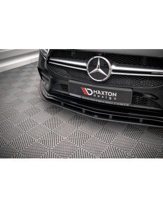 SPLITTER ANTERIORE street pro Mercedes A35 AMG / AMG-Line Aero Pack W177 (Cod. M-MEA17735CNC-FD1B)