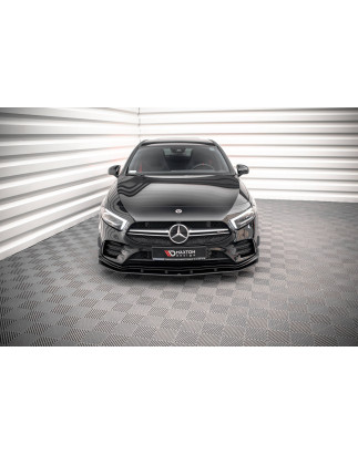 SPLITTER ANTERIORE street pro Mercedes A35 AMG / AMG-Line Aero Pack W177  (Cod. M-MEA17735CNC-FD1B)