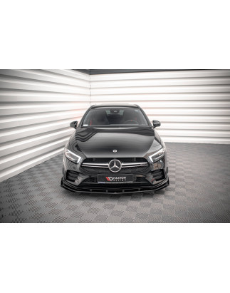 SPLITTER ANTERIORE street pro + Flaps Mercedes A35 AMG / AMG-Line Aero Pack W177  (Cod. M-MEA17735CN