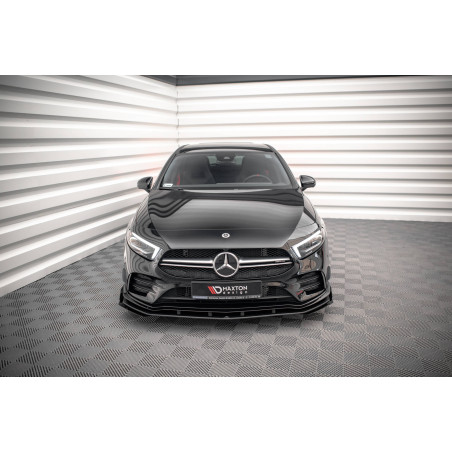 SPLITTER ANTERIORE street pro + Flaps Mercedes A35 AMG / AMG-Line Aero Pack W177  (Cod. M-MEA17735CN