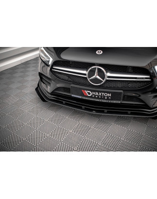 SPLITTER ANTERIORE street pro + Flaps Mercedes A35 AMG / AMG-Line Aero Pack W177  (Cod. M-MEA17735CN